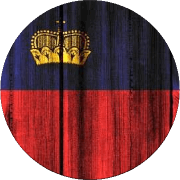 Round Liechtenstein Europe Flags 