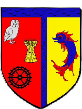 Blasón-Blasón CHAVANOZ 38 Departamentos - Ciudades Francia Banderas 