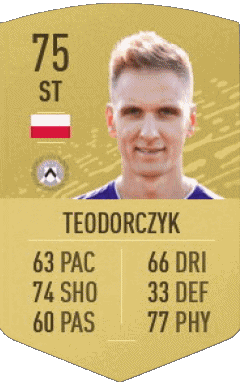 Lukasz Teodorczyk Polonia F I F A - Giocatori carte Videogiochi Multimedia 