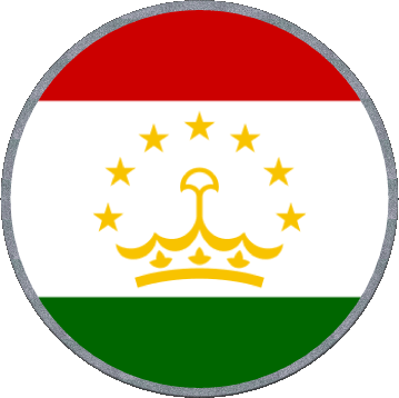 Tondo Tajikistan Asia Bandiere 