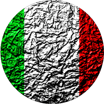 Rond National Italie Europe Drapeaux 