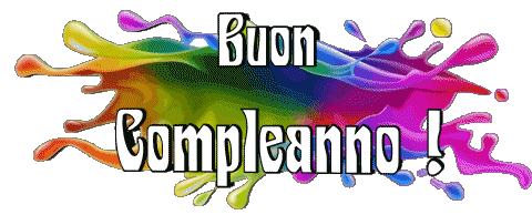 012 Transparenter Hintergrund Astratto - Geometrico Buon Compleanno Italienisch Nachrichten 