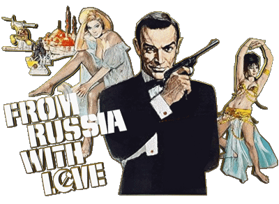 Logo Anglais Bons Baisers de Russie James Bond 007 Cinéma International Multi Média 