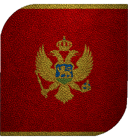 Carré Monténégro Europe Drapeaux 