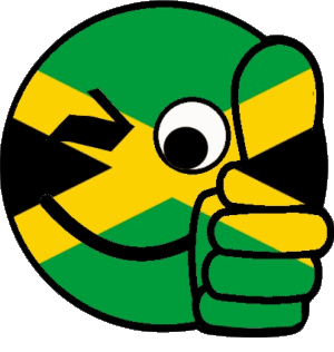 Smiley - OK Jamaïque Amériques Drapeaux 
