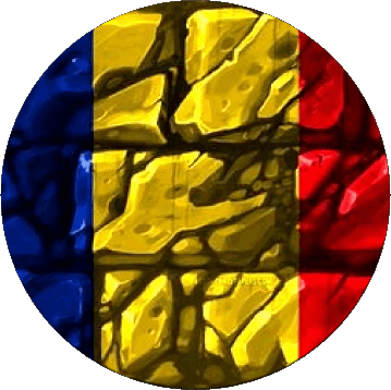 Tondo Romania Europa Bandiere 