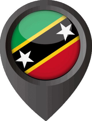 Perno di posizione Saint Kitts e Nevis America Bandiere 