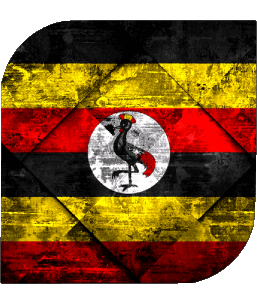 Platz Uganda Afrika Fahnen 