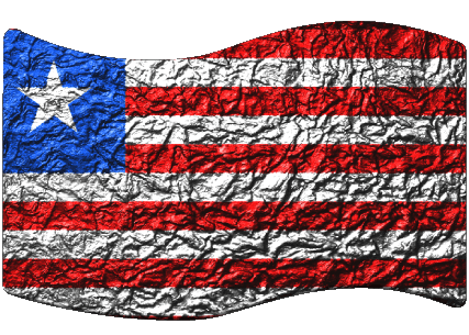 Rectángulo Liberia África Banderas 