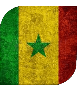 Carré Sénégal Afrique Drapeaux 