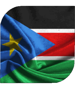 Carré Soudan Sud Afrique Drapeaux 