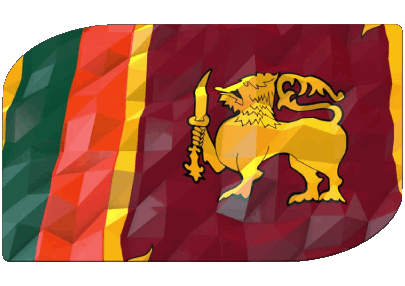 Rettangolo Sri Lanka Asia Bandiere 