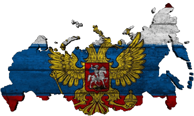 Map Russia Europe Flags 