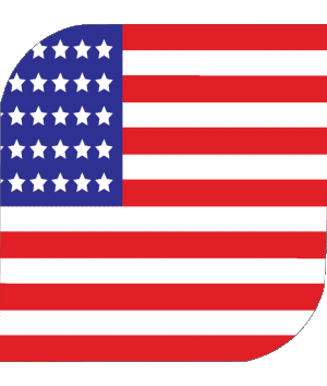 Carré U.S.A - National Amériques Drapeaux 