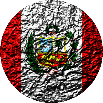 Runde Peru Amerika Fahnen 