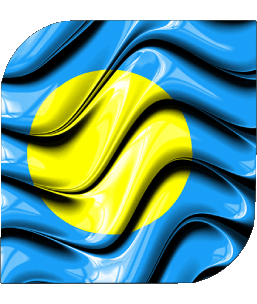 Platz Palau Ozeanien Fahnen 