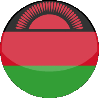 Tondo Malawi Africa Bandiere 