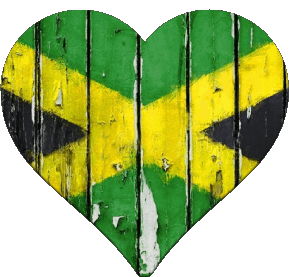 Cuore Giamaica America Bandiere 
