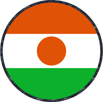 Rond Niger Afrique Drapeaux 