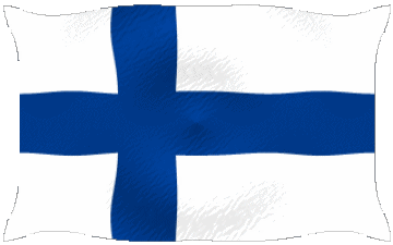 Waving Finland Europe Flags 