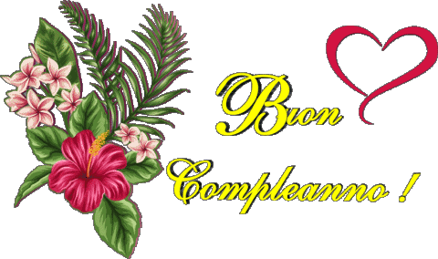 007 Transparent Background Floreale Buon Compleanno Italian Messages 