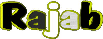 Rajab R MASCULINO - Magreb Musulmán Nombre 