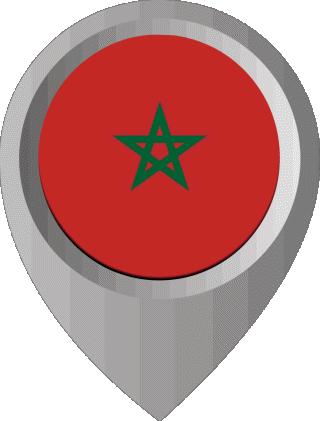 Perno di posizione Marocco Africa Bandiere 