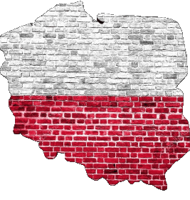 Carte Pologne Europe Drapeaux 