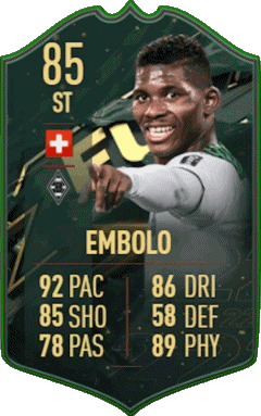 Breel Embolo Suisse F I F A - Joueurs Cartes Jeux Vidéo Multi Média 