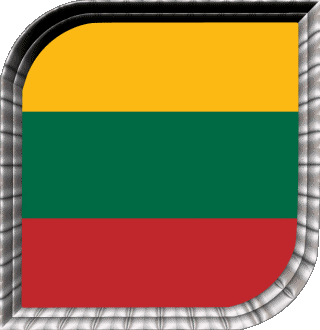 Square Lithuania Europe Flags 
