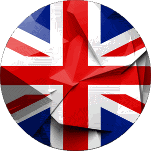 Round UK Europe Flags 