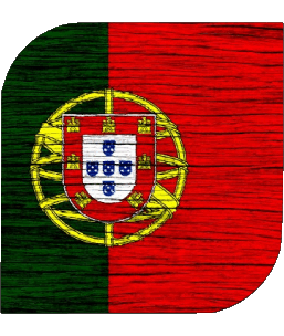 Square Portugal Europe Flags 