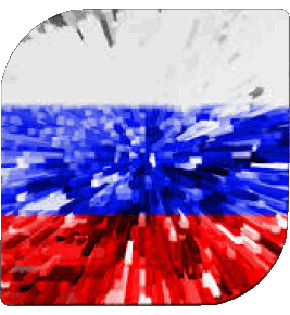 Square Russia Europe Flags 