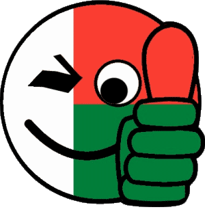 Smiley - OK Madagascar Africa Flags 
