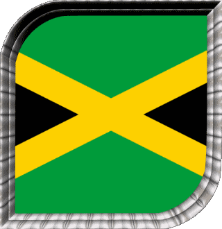 Carré Jamaïque Amériques Drapeaux 