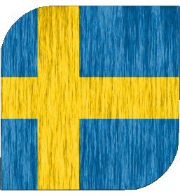 Square Sweden Europe Flags 