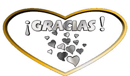 Corazón Gracias Español Mensajes 