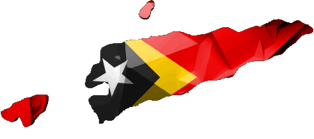 Karte Osttimor Asien Fahnen 