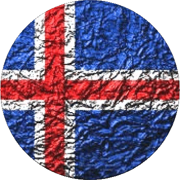 Rond Islande Europe Drapeaux 
