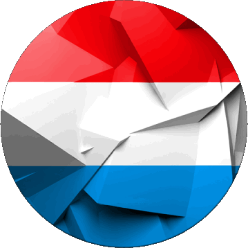 Runde Luxemburg Europa Fahnen 