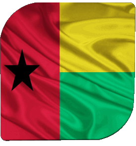 Quadrato Guinea Bissau Africa Bandiere 