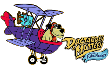 Logo Dastardly and Muttley in their Flying Machines Cartoons TV - Movies Multi Media 