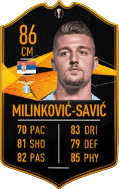 Sergej Milinkovic-Savic Serbien F I F A - Karten Spieler Videospiele Multimedia 