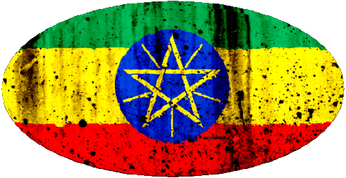 Ovale 01 Ethiopie Afrique Drapeaux 