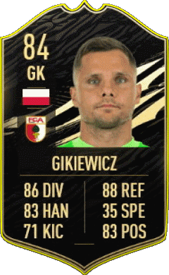 Rafal Gikiewicz Polonia F I F A - Jugadores  cartas Vídeo Juegos Multimedia 