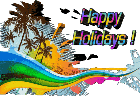 26 Sfondo trasparente Happy Holidays Inglese Messagi 