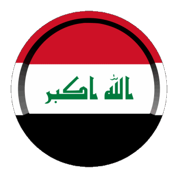 Round - Rings Iraq Asia Flags 