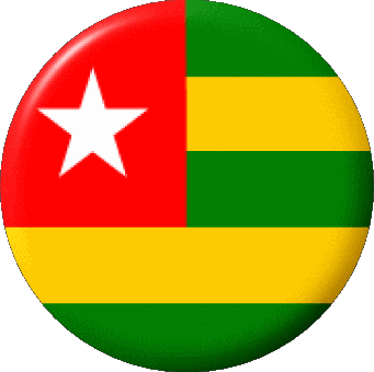 Rond Togo África Banderas 