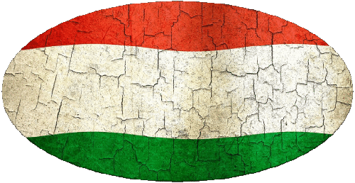 Oval Hungary Europe Flags 