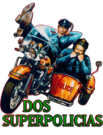 Logotipo Español Dos Superpolicias Películas Internacional Multimedia 